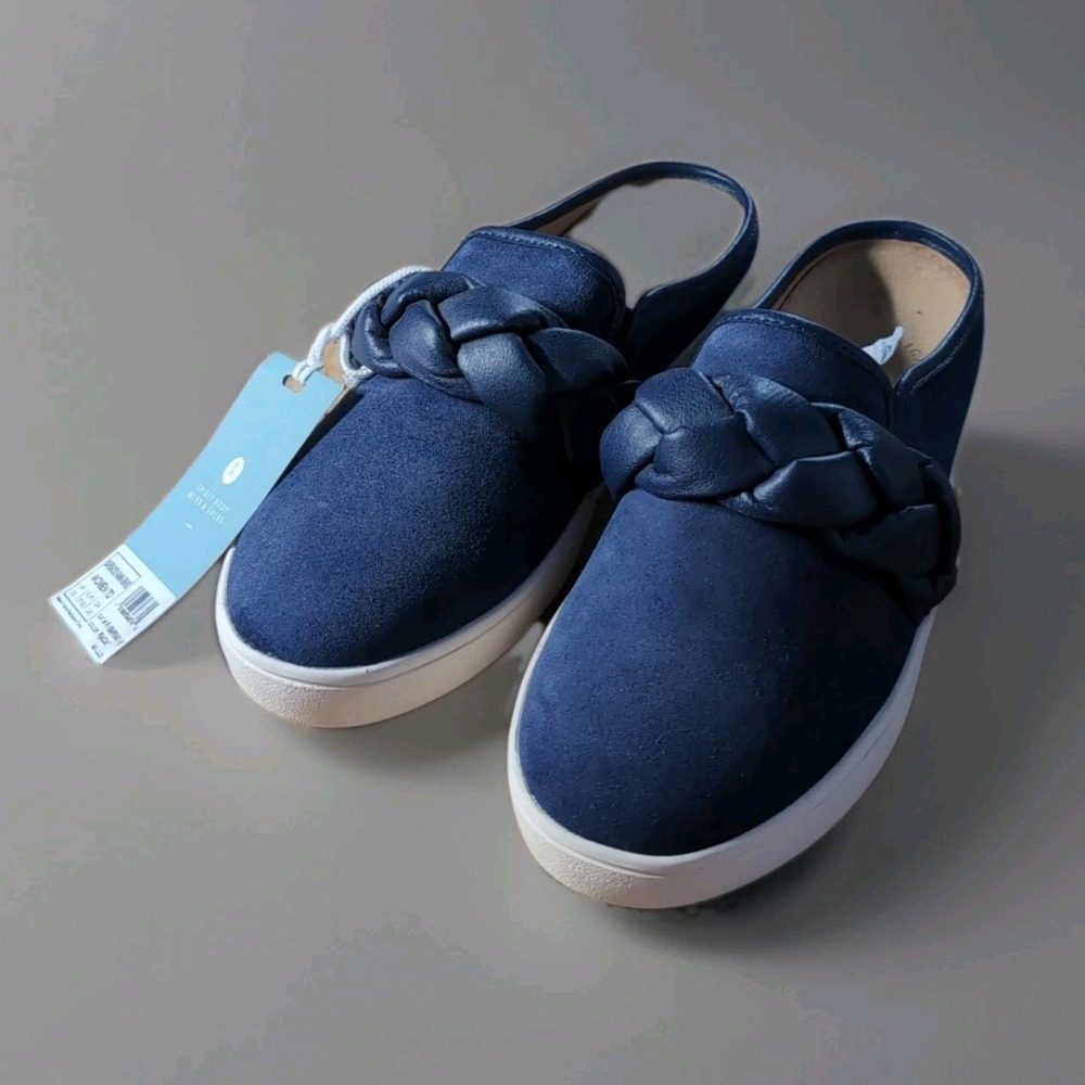 New Revitalign Barbados‎ Blue BRAID SLIP ON SHOES SIZE  7D